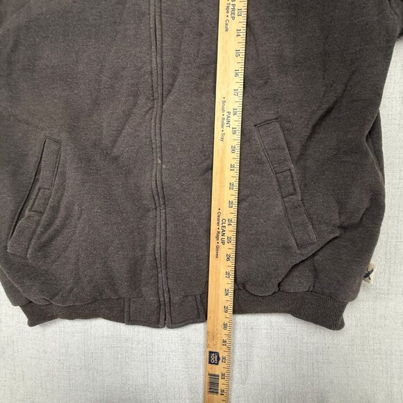 Eddie Bauer Hoodie Jacket Full Zip Front Charcoal Gray Insulated Size L Large - Picture 9 of 14